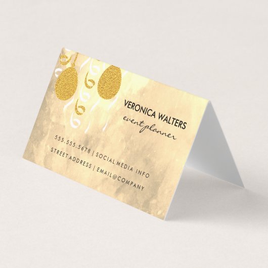 Carte De Visite Ballons de fête / Masquerade Masques (Exécutif) (Devant)