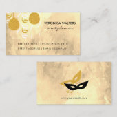 Carte De Visite Ballons de fête / Masquerade Masques (Exécutif) (Devant / Derrière)