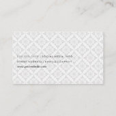 Carte De Visite Ballons de fête / Masques masqués / Motif Damas (Dos)