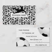 Carte De Visite Ballons de foot (Devant / Derrière)