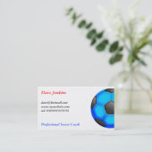 Carte De Visite Ballons de football colorés (Debout devant)