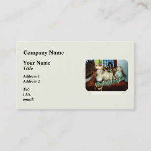 Carte De Visite Ballons de tissu en panier