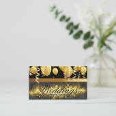 Carte De Visite Ballons d'or | Confetti | Golden Sparkle (Debout devant)