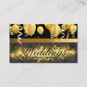 Carte De Visite Ballons d'or | Confetti | Golden Sparkle (Devant)
