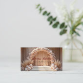 Carte De Visite Ballons d'or, d'argent et de blanc mariages (Debout devant)