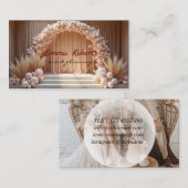 Carte De Visite Ballons d'or, d'argent et de blanc mariages (Devant / Derrière)