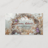 Carte De Visite Ballons d'or, d'argent et de blanc mariages (Devant)