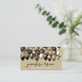 Carte De Visite Ballons élégants de l'organisateur d'événements de (Debout devant)