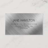 Carte De Visite Ballons élégants QR Code Argent (Dos)