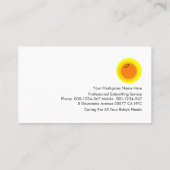 Carte De Visite Ballons flottants colorés Babysitter (Dos)