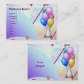 Carte De Visite ballons gonflables (Devant / Derrière)
