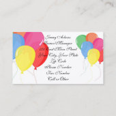 Carte De Visite ballons gonflables (Dos)