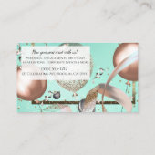 Carte De Visite Ballons roses turquoise pour la planification de f (Dos)