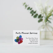 Carte De Visite ballons, services de planificateur de partie, (Debout devant)