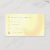 Carte De Visite Ballons turquoises et or Code QR du planificateur  (Dos)