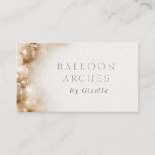 Carte De Visite Balloon Arches Party Decorating (Devant)
