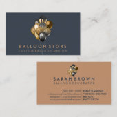 Carte De Visite Balloon Décor Boho rustique (Devant / Derrière)