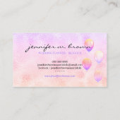 Carte De Visite Balloon Parties scintillant Mariage Anniversaire f (Dos)