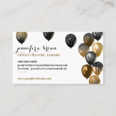 Carte De Visite Balloon Party Décorations d'événements Planificate (Dos)