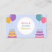 Carte De Visite Balloons - Organisateur de fêtes et d'événements (Devant)