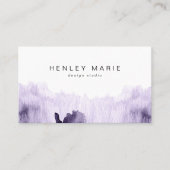 Carte De Visite Ballotte de la partie Aquarelle violette STELLA La (Devant)