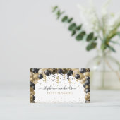 Carte De Visite Ballotte de Parties scintillant Gold du planificat (Debout devant)