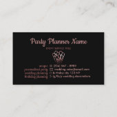 Carte De Visite Ballotte Rose or esthétique (Dos)