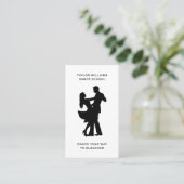 Carte De Visite Ballroom Dance Enseignant Danser École Médias soci (Debout devant)