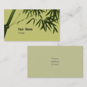 Carte De Visite Bambou (Devant / Derrière)