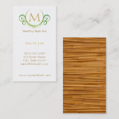 Carte De Visite Bambou (Devant / Derrière)