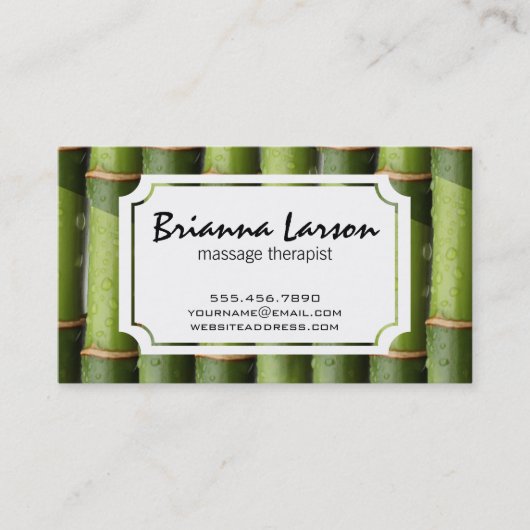 Carte De Visite Bambou (Devant)