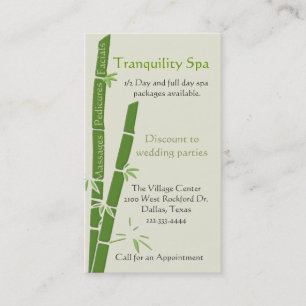 Carte de visite bambou