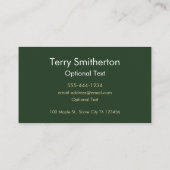 Carte de visite bambou (Dos)