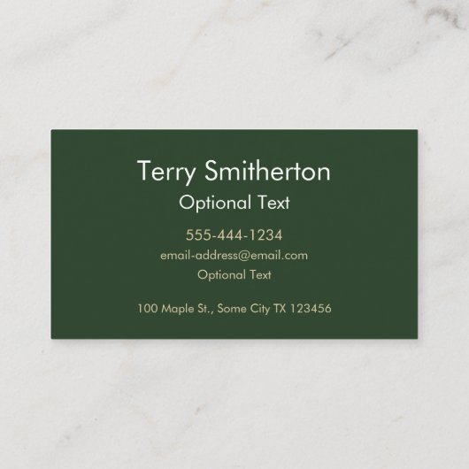 Carte de visite bambou (Dos)