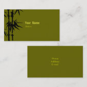 Carte De Visite Bambou (Devant / Derrière)