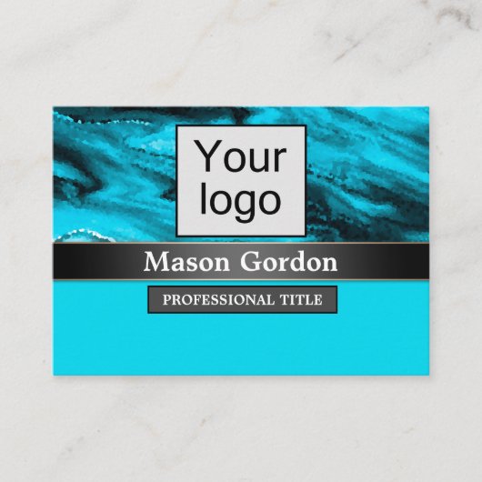 Carte De Visite Bambou, badge arrière - plan beige (Devant)