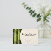 Carte De Visite Bambou II (crème) (Debout devant)