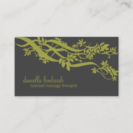 Carte De Visite Bambou Zen (Devant)