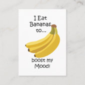 Carte De Visite Banana Fruit Boost My Mood Funny (Devant)