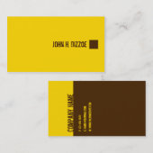 Carte De Visite Banane de chocolat (Devant / Derrière)