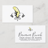 Carte De Visite banane fleur de lis (Devant / Derrière)