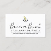 Carte De Visite banane fleur de lis (Dos)