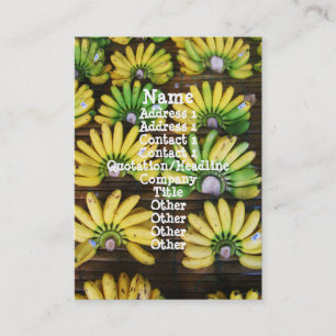 Carte De Visite Bananes dame de doigt ~ Banane d'oeuf (ก ล้ ว ย ไ 