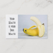 Carte De Visite Bananes sur bois gris (Devant)