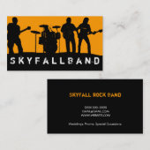 Carte De Visite Band, Rock, Singers Performance Entertainment (Devant / Derrière)