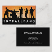 Carte De Visite Band, Rock, Singers Performance Entertainment (Devant / Derrière)