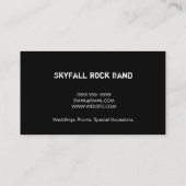 Carte De Visite Band, Rock, Singers Performance Entertainment (Dos)