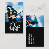 Carte De Visite Band Rock Singers Performance Entertainment cool (Devant / Derrière)