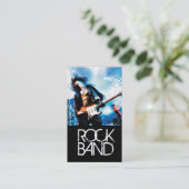 Carte De Visite Band Rock Singers Performance Entertainment cool (Debout devant)