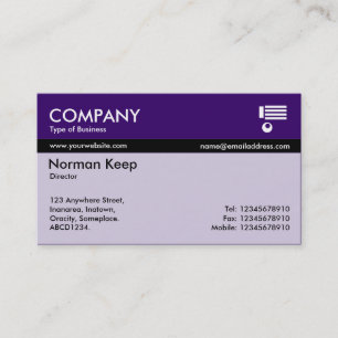 Carte De Visite Bandage couleur - Violet profond